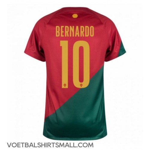 Portugal Bernardo Silva #10 Voetbalkleding Thuisshirt WK 2022 Korte Mouwen